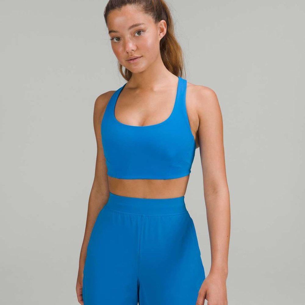 Lululemon Wunder Train Bra in Poolside size 10
